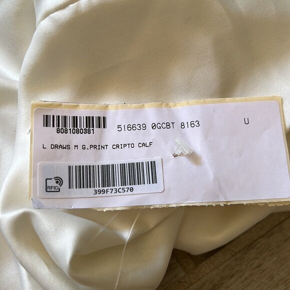 Gucci Logo Leather Drawstring Backpack with attached Wallet, Dust Bag NWT - Picture 11 of 12